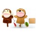 Monsey original plush munching puppet monkey & lion + disposable paper towel one piece set - B079Z2WS2K